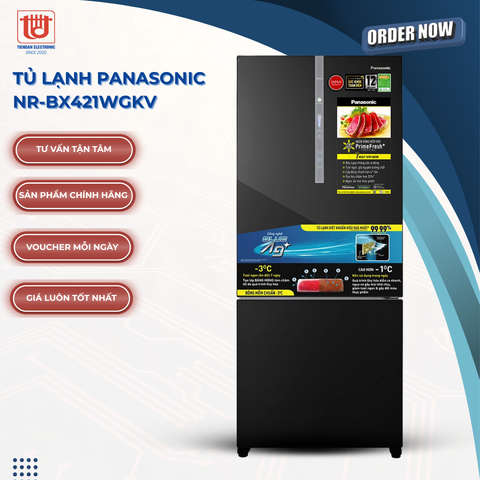 Panasonic Tủ lạnh NR-BX421WGKV