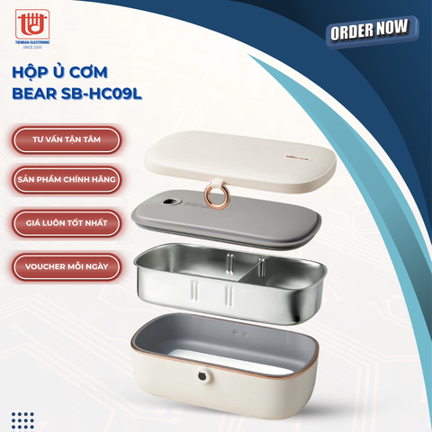Hộp Ủ Cơm Điện Bear SB-HC09L - Công suất 45W