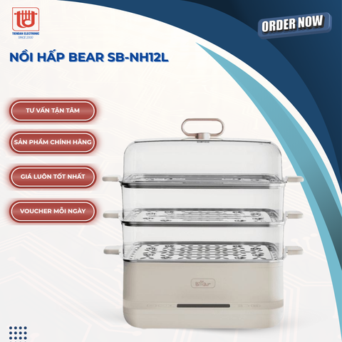 Nồi hấp điện đa năng Bear SB-NH12L