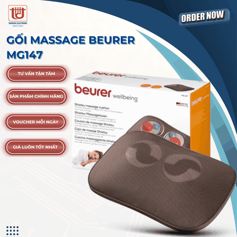 Beurer gối massage MG147 có điều khiển - công suất 12W