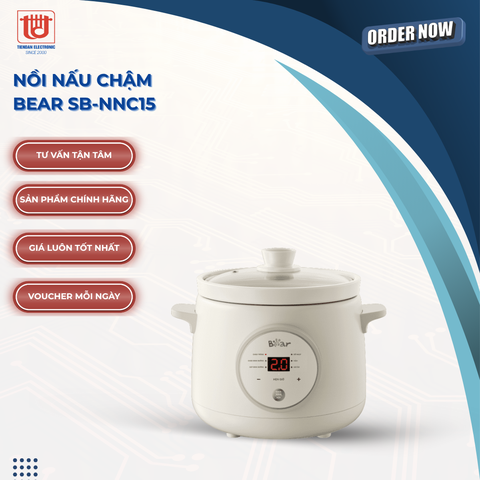 Nồi nấu chậm 1.5L Bear SB-NNC15