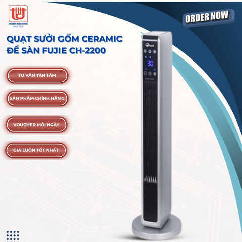 Fujie Quạt sưởi gốm Ceramic để sàn CH-2200