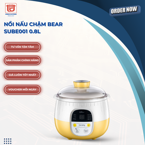 Nồi nấu chậm Bear 0.8L SUBE001