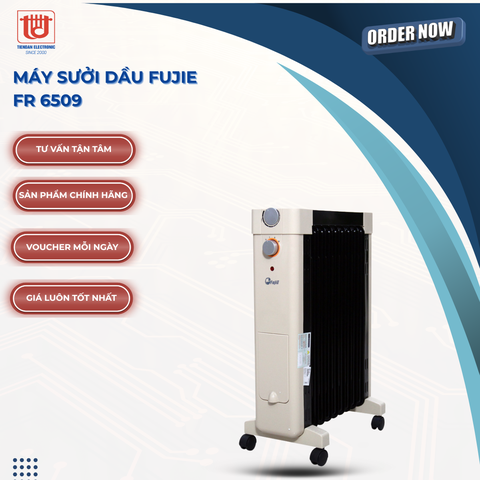 Fujie Máy sưởi dầu thế hệ mới FR-6509 - 9 thanh
