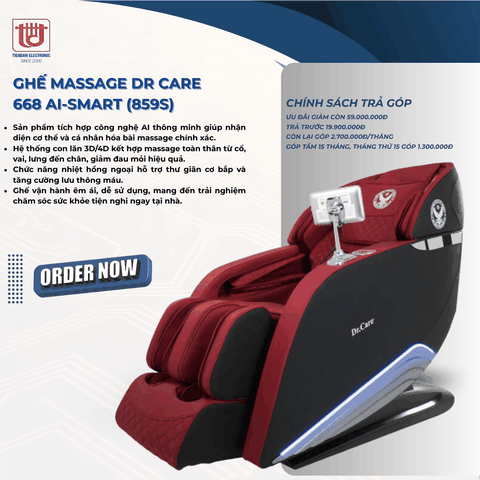 Dr. Care Ghế Massage 668 AI - Smart ( 859S )