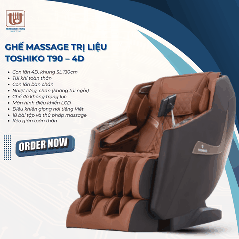Toshiko Ghế Massage 4D Trị Liệu T90