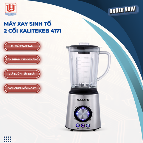 Kalite Máy Xay Sinh Tố 2 Cối KEB 4171 - Công suất 1000W