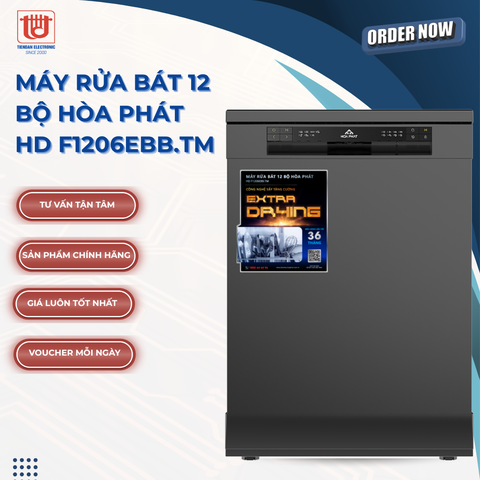 Hòa Phát Máy rửa bát 12 bộ HD F1206EBB.TM
