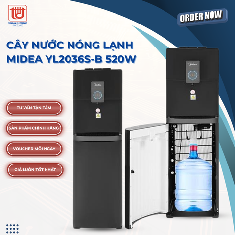 Midea Cây nước nóng lạnh sử dụng bình hút YL2036S