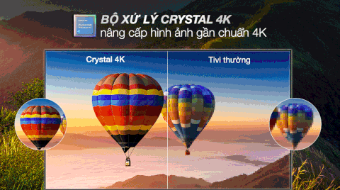 Smart Tivi Samsung 4K Crystal UHD 50 inch UA50BU8000KXXV