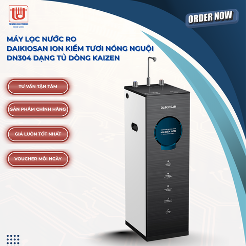 Daikiosan Máy Lọc Nước RO Ion Kiềm tươi Nóng Lạnh Nguội DN304 Dạng Tủ Dòng KAIZEN