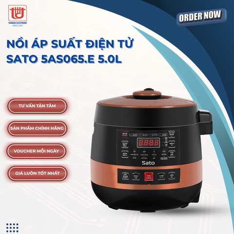 Sato Nồi Áp Suất Điện 5AS065.E - Dung tích 5L