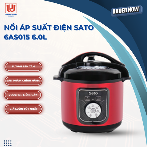 Sato Nồi Áp Suất Điện 6AS015 - Dung tích 6L