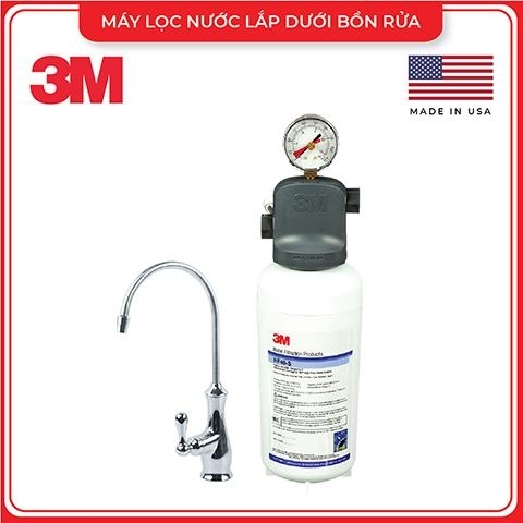 Máy Lọc Nước Lắp Dưới Bồn Rửa 3M ICE140-S Kèm Vòi 3M