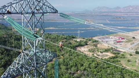 Đường dây 500/220kV đấu nối Nhà máy điện mặt trời Trung Nam - Thuận Nam