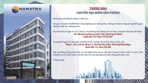 THÔNG BÁO THAY ĐỔI ĐỊA CHỈ VĂN PHÒNG GIAO DỊCH