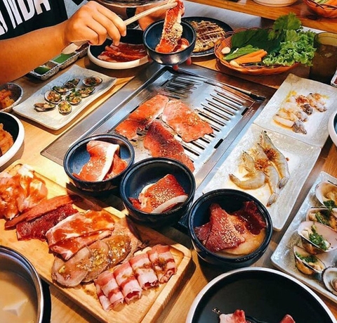 Buffet Nướng & Lẩu Hơn 130 Món Hải Sản, Bò Mỹ Cùng 5 Vị Lẩu Đặc Sắc