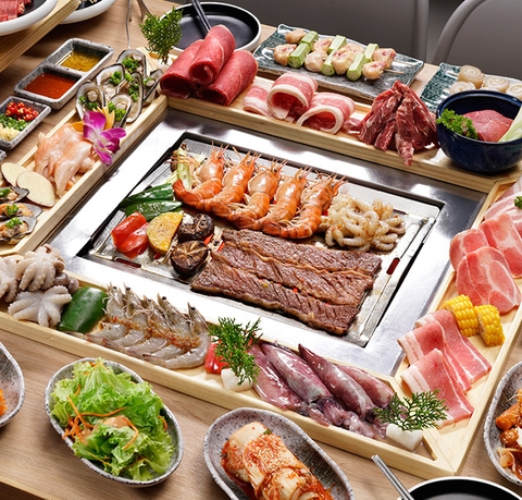 Buffet Nướng & Lẩu Hơn 130 Món Hải Sản, Bò Mỹ Cùng 5 Vị Lẩu Đặc Sắc