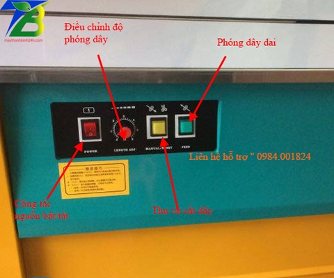 bảng điều khiển máy đóng đai
