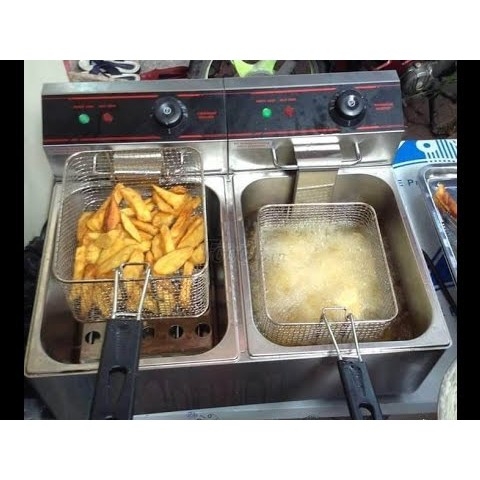 Bếp chiên nhúng điện đôi