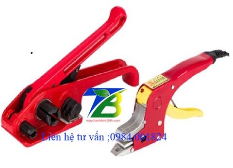 Máy đóng đai thùng carton cầm tay dùng nhiệt.