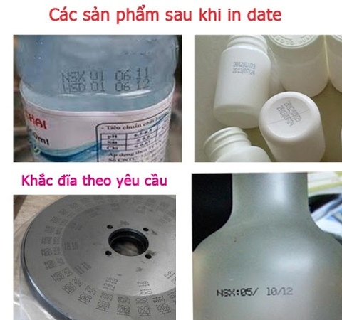 Máy in date lên chai nhựa