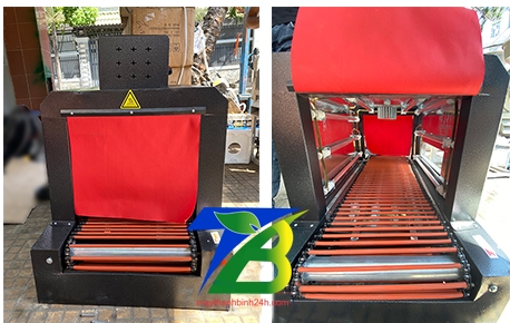 Máy co màng bình nước 550x 400