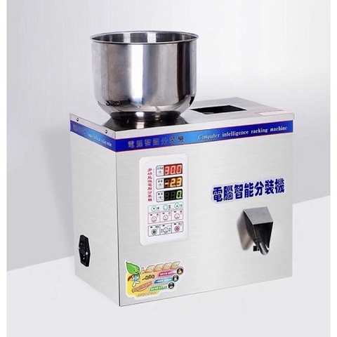 Máy cân định lượng bột 1-100 gram.