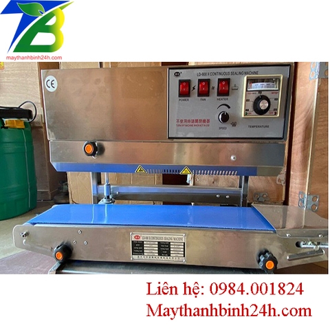 Máy hàn miệng túi liên tục, máy ép túi ni lông LD-900 dạng đứng