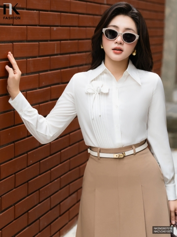 Sơ mi mí dọc thân NKSM2607018 (Áo rời - Không kèm CV/QU/PK)