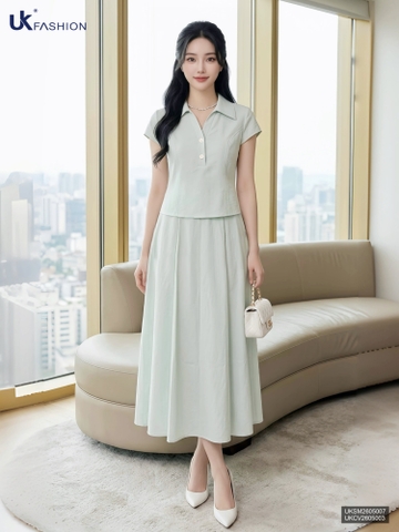 Chân váy đũi chéo Lady UKCV2605003 ( Chân váy rời không kèm áo/PK )