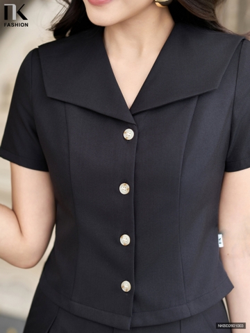 Set áo cơ bản to + quần ống rộng trẻ trung, lịch sự NKBD2601003