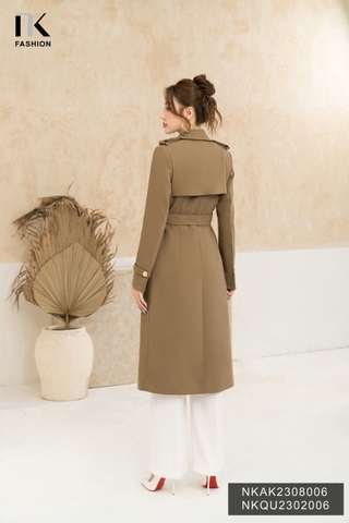 Áo Mangto 6 cúc nẹp dáng dài NKAK2308006