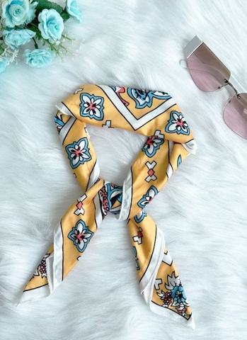Khăn Buộc Nơ Cổ NK Fashion Họa Tiết Nổi Bật, Chất Liệu Lụa Mềm Dễ Phối Đồ NKPK2302001