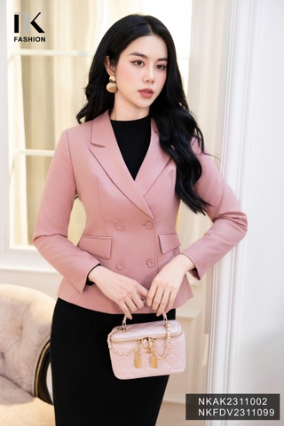 Vest 2 Lớp 4 Cúc Bọc Ve Hech Thanh Lịch, Sang Trọng NKAK2311002