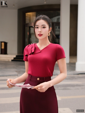 Áo thun rẻ quạt, kiểu cách mới lạ, co giãn đa chiều NKAT2501001