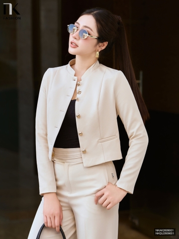 Áo khoác cổ tàu cúc Trendy NKAK2609001 ( Áo khoác rời không kèm SM/AL/AT/QU/CV/PK )