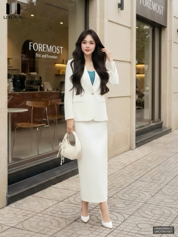 Chân váy bút chì cạp V gọn gàng nữ tính UNCV2601001