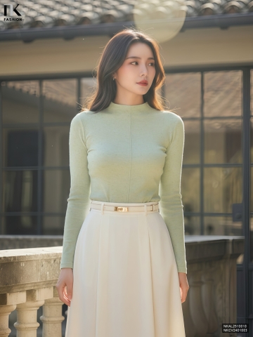 Áo giữ nhiệt len phảy mới lạ NKAL2510010