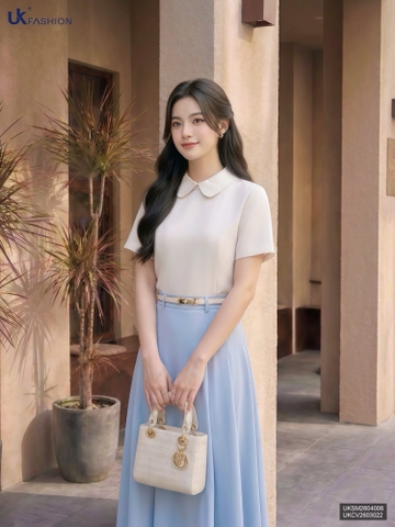 Sơ mi Linen cổ sen kiểu dáng mới, mềm mát, gọn dáng UKSM2604006