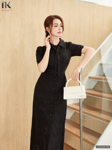 Đầm ren A thêu hoa sang chảnh, nữ tính LUDV2507003