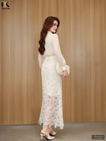 Chân váy A ren cao cấp, sang chảnh phù hợp tiệc tùng LUCV2508001