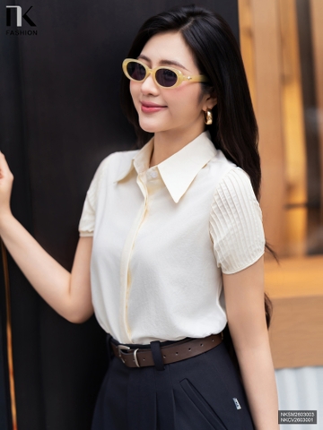 Sơ mi mí tay nhẹ nhàng, phong cách NKSM2603003