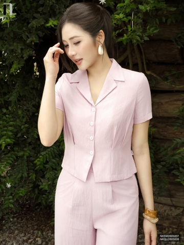 Sơ mi cổ ve súp gấu gọn gàng, xinh xắn NKSM2605007