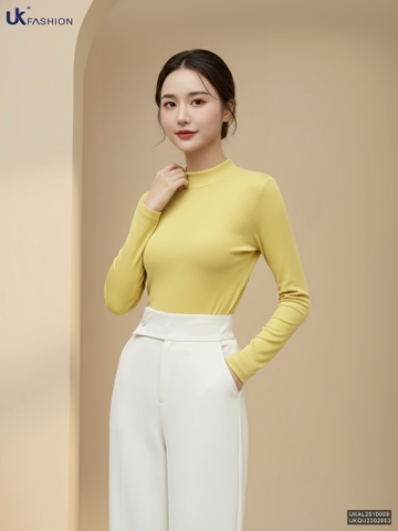 Áo giữ nhiệt len cổ leo ấm áp, đơn giản UKAL2510009