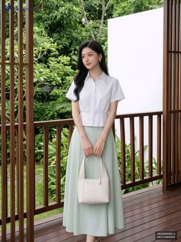 Sơ mi cổ đức 3 ly kép UKSM2606013 ( Áo rời ko kèm CV/QU/PK)