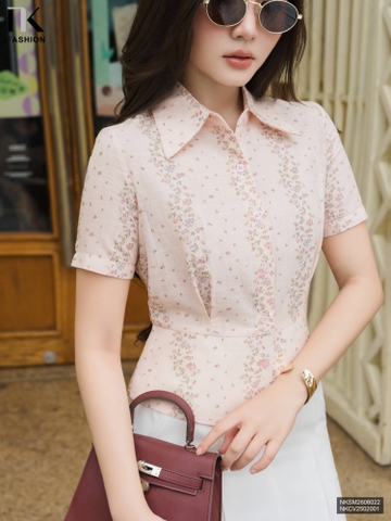Sơ mi hoa bản gấu NKSM2606022 ( Áo rời không kèm CV/QU/PK )