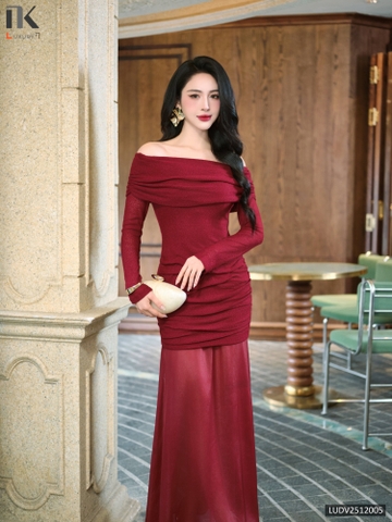 Đầm tiệc thiên kỳ sang chảnh, tôn dáng LUDV2512005