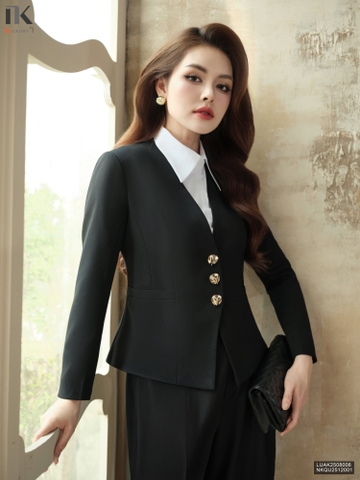 Vest 2 lớp không cổ 3 cúc kiểu dáng điệu đà mới LUAK2508006