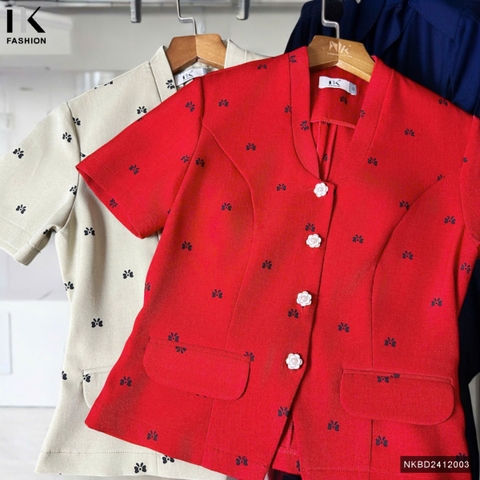 Set Áo Cổ U Và Chân Váy Bút Chì Thanh Lịch, Nữ Tính Vải Mềm Mịn NKBD2412003 ( Ko kèm PK )